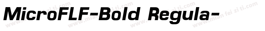 MicroFLF-Bold Regula字体转换
